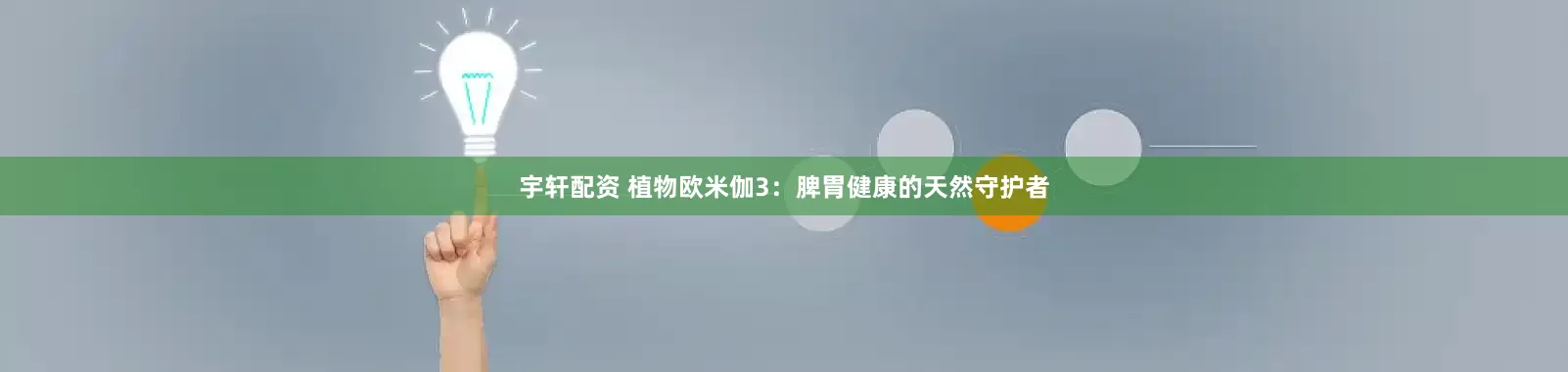 宇轩配资 植物欧米伽3：脾胃健康的天然守护者
